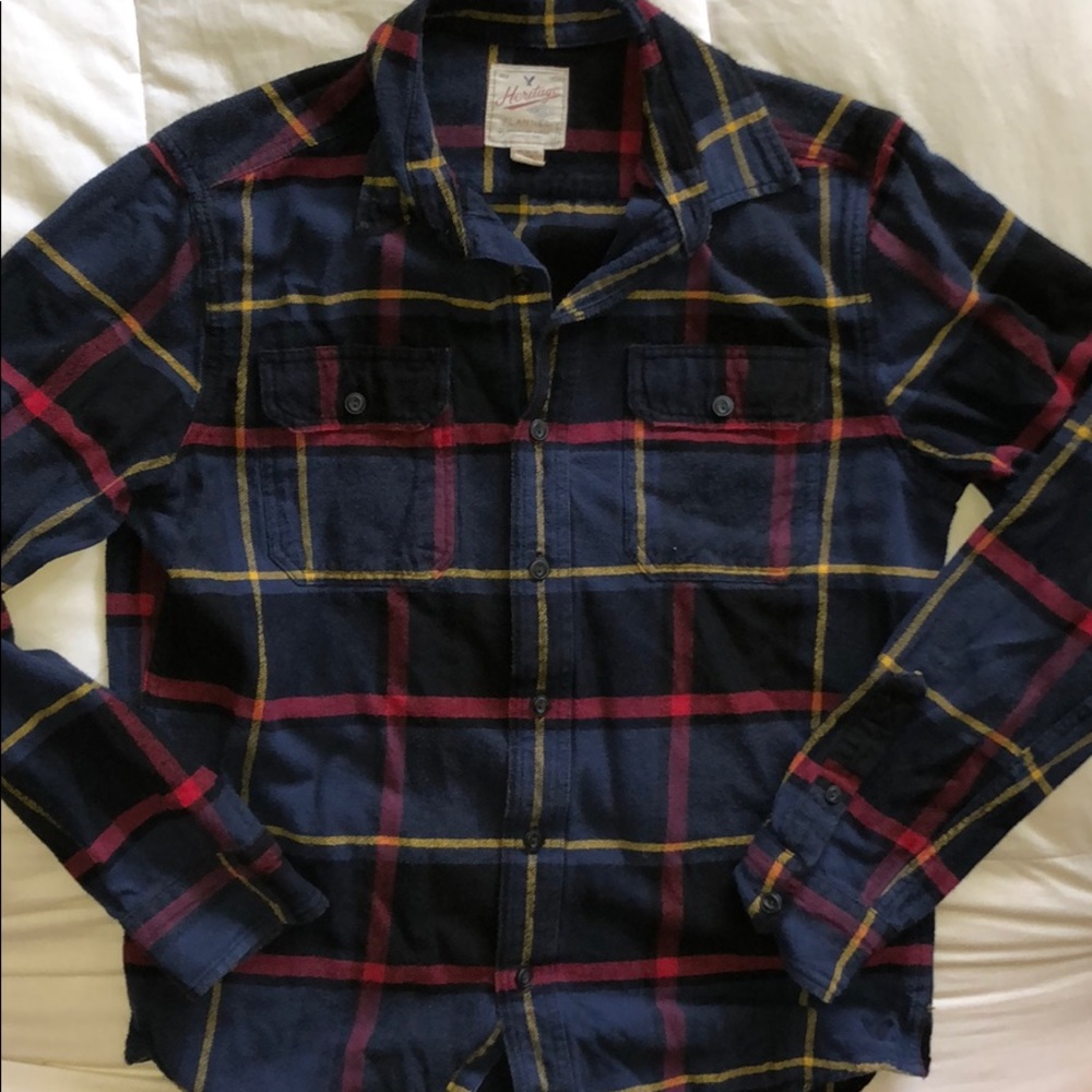 Men’s Plaid Flannel Size Medium Heritage